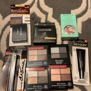 Lot of 9 Revlon, L’Oréal, Elf brow eyeshadow New